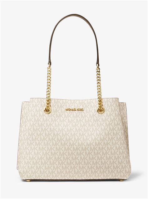 michael kors outlet teagan large logo shoulder bag|teagan logo shoulder bag.